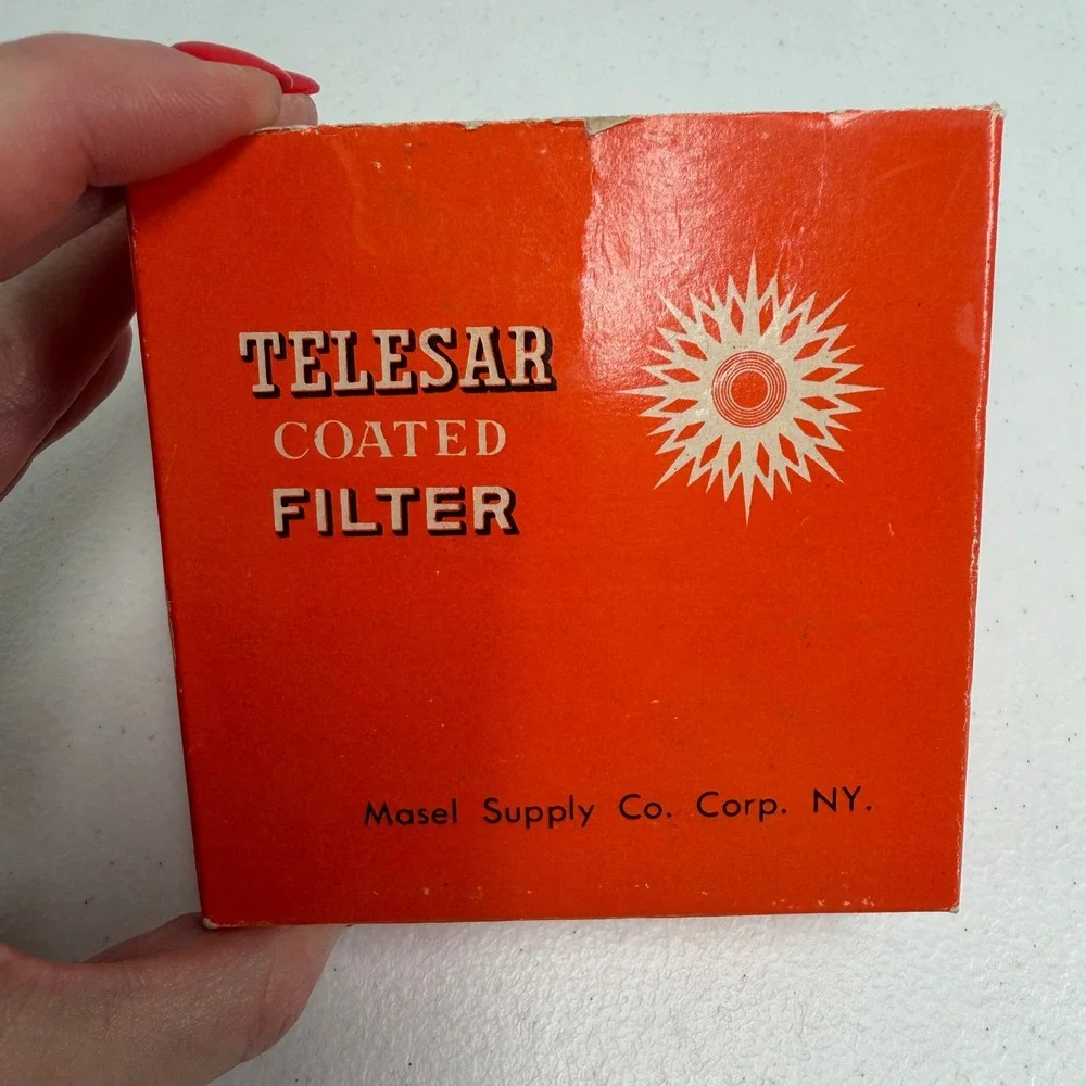 Telesar 62mm Trick Photo Filter 6 Section Coated Glass Vintage Japan Case Box